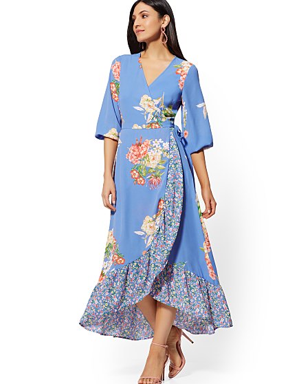 79.95 FLORAL MIX WRAP DRS