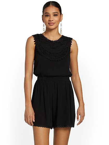 69.95 CROCHET ROMPER