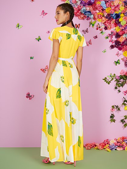 79.95 FLORAL WRAP DRESS
