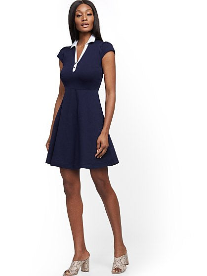 39.95 CLLR FIT FLARE DRES