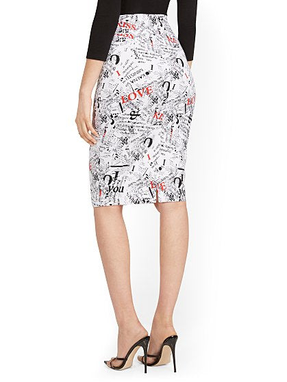 59.95 HW PO PRINTED SKIRT