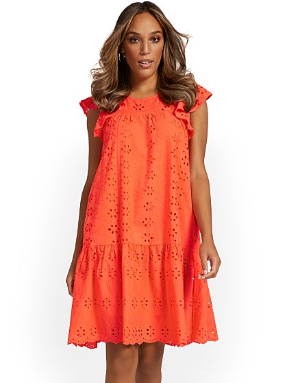 89.95 RUFFLE SLV SHIFT