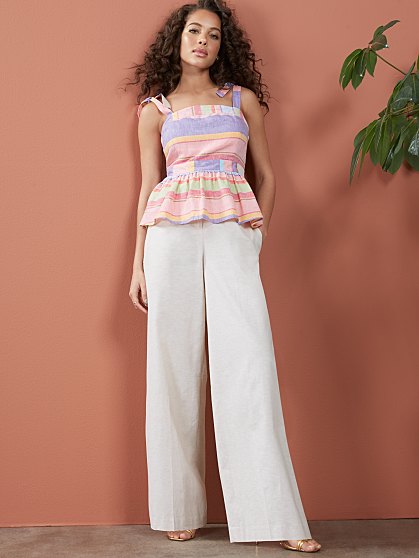 44.95 STRIPE BTN FRNT TOP