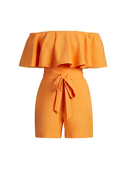 59.95 OFF SHLDER ROMPER