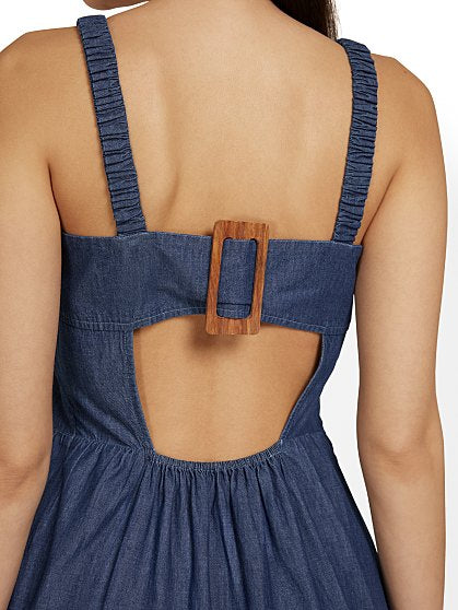 89.95 DARK WASH MIDI