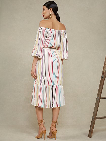 79.95 3/4 SLV GAUZE DRESS