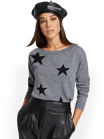 59.95 STAR SLOUCH SWEATER