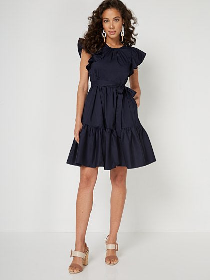 69.95  RUFFLE POPLIN DRS