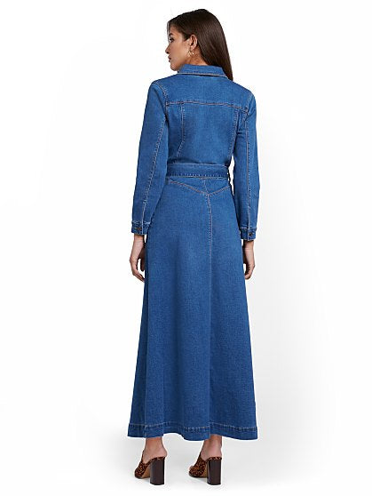 129.95 DENIM MAXI DRESS