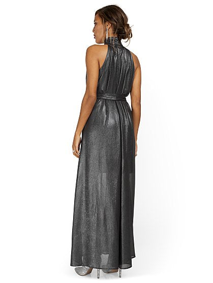 109.95 PLEATED MAXI DRESS