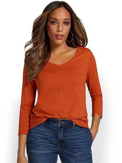 29.95 3/4SLV PERFEC TEE