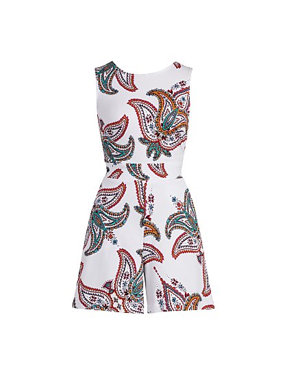 59.95 PRT TIE BACK ROMPER