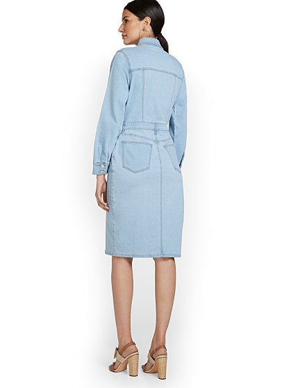 99.95 2 PKT DENIM DRESS