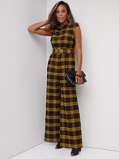 109.95 PLD BLTED JUMPSUIT
