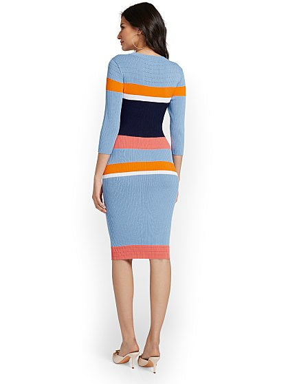 99.95 STRIPE SWT DRESS