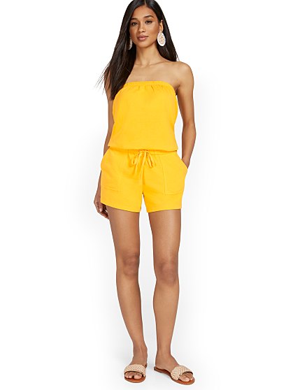 49.95 STRAPLESS ROMPER