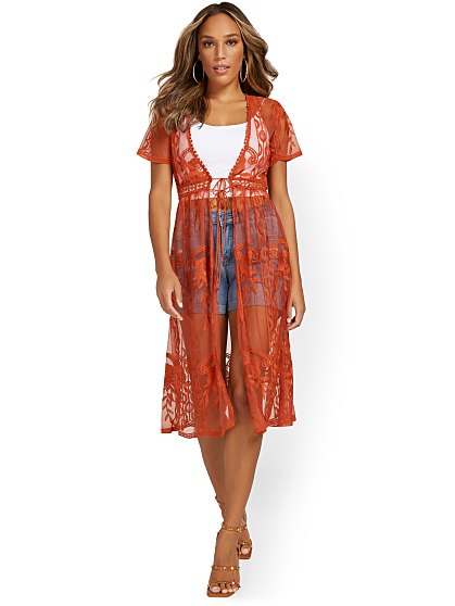64.95 LACE SS KIMONO
