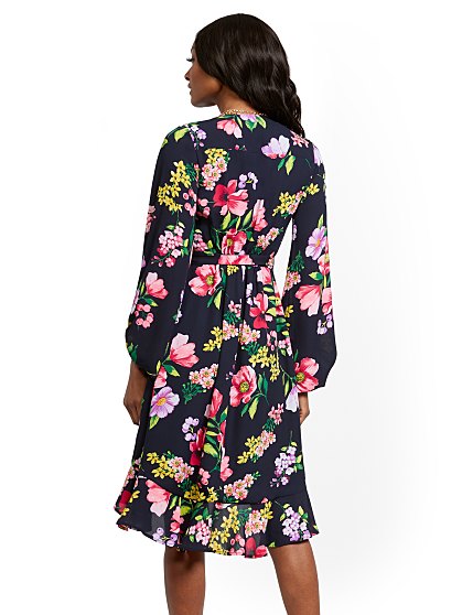 79.95 FLORAL WRAP DRESS