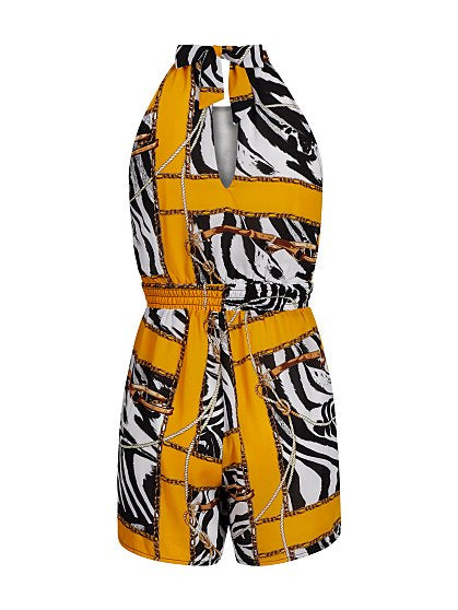 59.95 PRT HALTER ROMPER