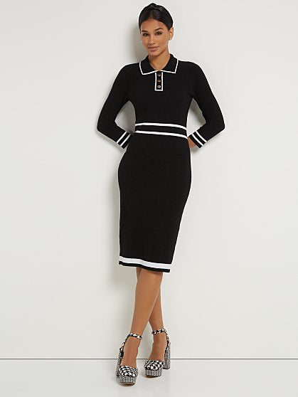 89.95 COLLARED SWT DRESS