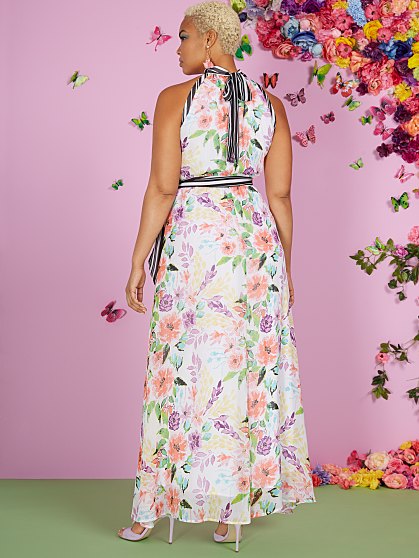 79.95 FLRL BIND DRESS