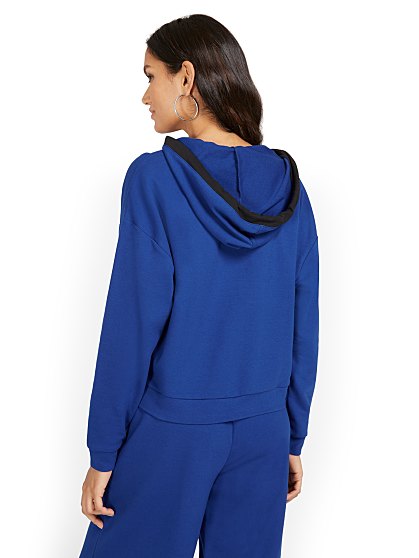 54.95 VNECK CLRBLK HOODIE