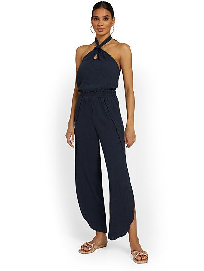 79.95 GAUZE JUMPSUIT