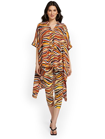 59.95 KIMONO ZEBRA TOP