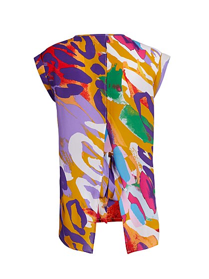 44.95 SPLIT BK TEE PRINT