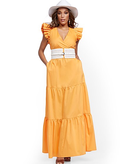 89.95 RUFFLE SLV POP MAXI