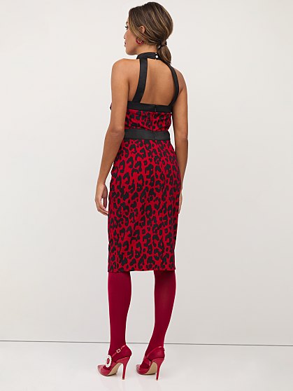 89.95 LEOPARD LACE DRESS