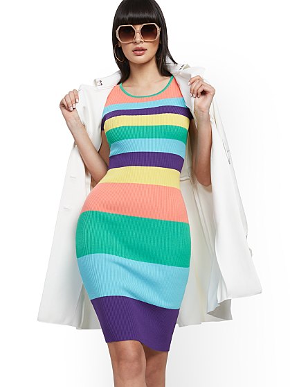 79.95 STRIPE SWTR DRESS