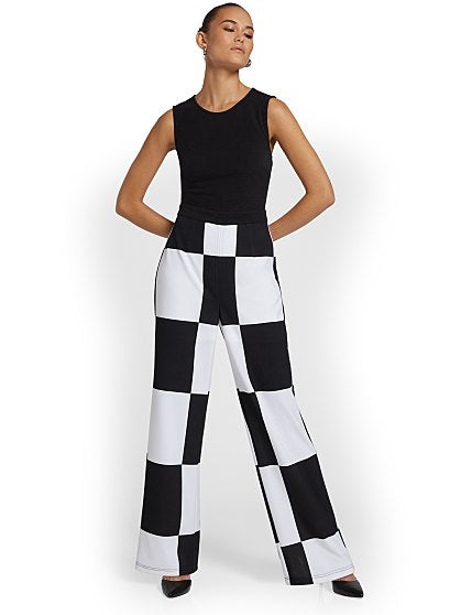 99.95 CHECKERED JUMPSUIT