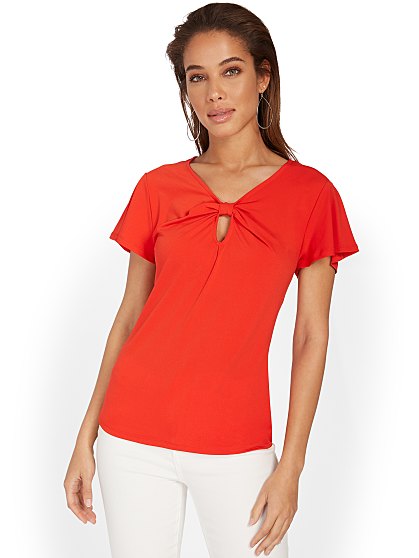 49.95 KEYHOLE KNIT TOP
