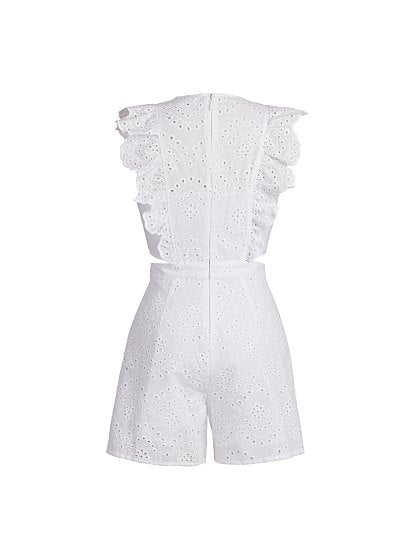 69.95 RUFFLE EYE ROMPER