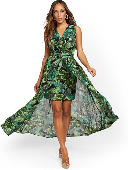 89.95 DEEP V ROMPER MAXI