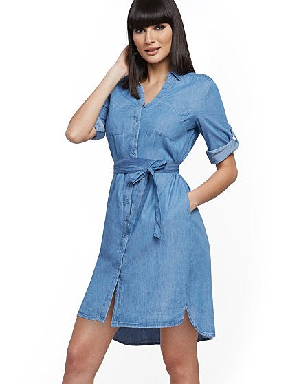 69.95 TENCEL SHIRT DRESS
