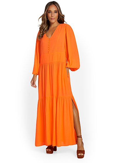 89.95 V NECK FLOWY MIDI