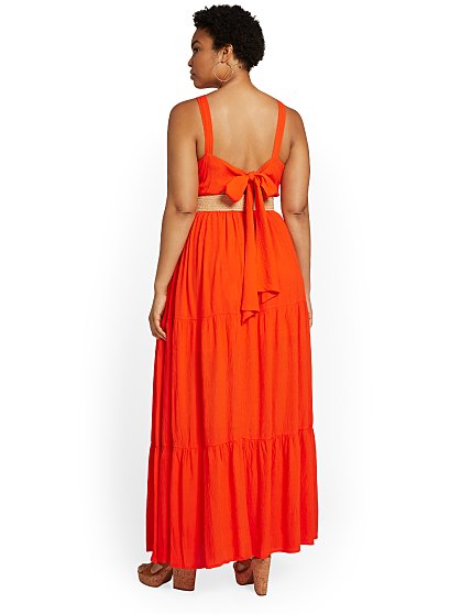 99.95 HALTER BELTED MAXI