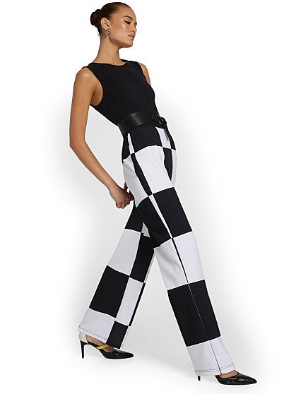 99.95 CHECKERED JUMPSUIT