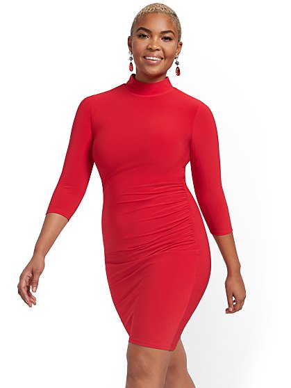64.95 MOCKNECK DRESS