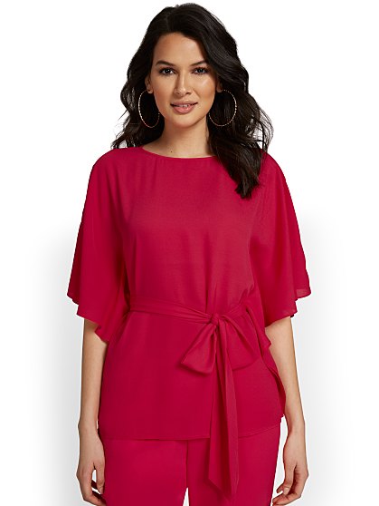 59.95 CAFTAN TIE WAIST BL