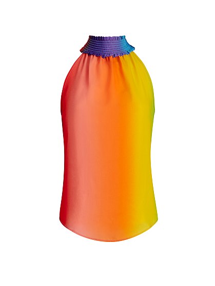 54.95 T SMOCK NK HALTER