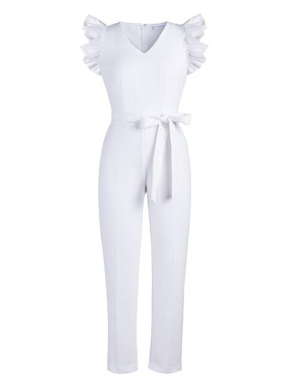 89.95 RUFFLE SLV JUMPSUIT