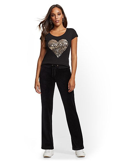 36.95 SOLID VELOUR PANT