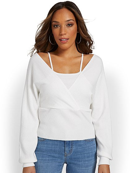 59.95 LS MOCK TWO PC RIB