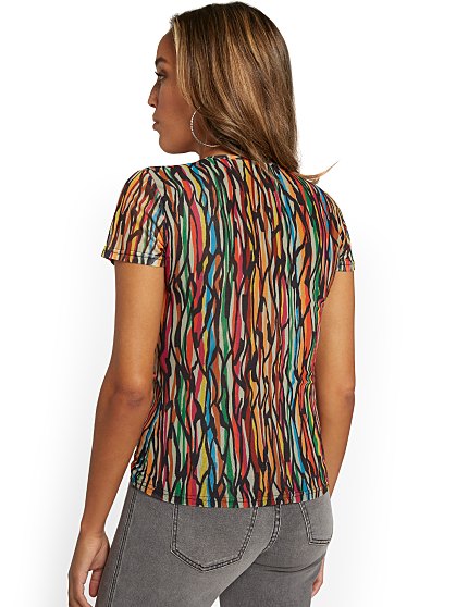 46.95 SS PRINTED MESH TEE