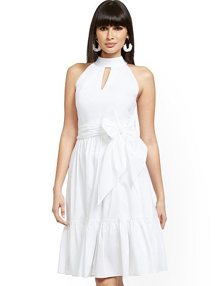 89.95 BOW NECK DRESS