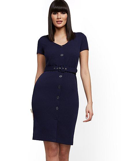 69.95 CAP SLV BELT DRESS