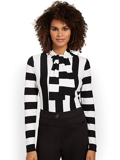 59.95 STRIPE TIE NK PULOV